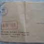 DENMARK CENSOR COVER 1945 TO USA WITH RED POSTMARK WITH NUMBERS -SEE-