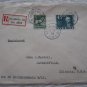 Sweden reg cover Usa 1939 MeF Great franking 45+5