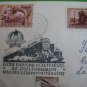 6 TRAIN +relatives cover card stamps worldwide lot GOOD