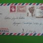 6 TRAIN +relatives cover card stamps worldwide lot GOOD