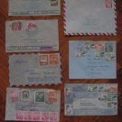 6 CHILE COVER CONDOR AIRMAIL POSTAL HISTORY LOT