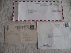 3 Denmark VINTAGE COVER SET