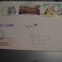 3 POLAND COVER EXPRESS REG FLOWERS POPE STAMPS
