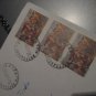 2 ITALY COVER EXPRESSO + STRIP STAMP BRESSANONE QUERCETA TO GERMANY