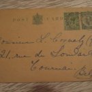 UK ENGLAND OLD PS uprated CARD TO Belgique