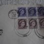 3 CANADA COVER TO GERMANY DEUTSCHLAND STRIP STAMPS !