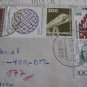GERMANY EXPRESS COVER VALORES LABEL MULTIFRAKING SPAIN