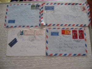 4 BUND GERMANY cover BRIEFE US USA AIR MAIL #23
