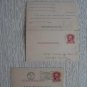 3 US OLD ST CARD REPLY USED LOT USA