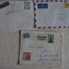3 ICELAND  TO GERMANY  FRANCE COVER AIRMAIL