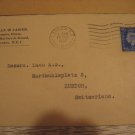 COVER UK GB 1937 to SWITZERLAND SWISS