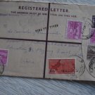 PAKISTAN OLD COVER REG R  6 STAMP !!
