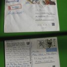 2 CZECHOSLOVAKIA CARD R COVER STAMP BICYCLE CAT DOG