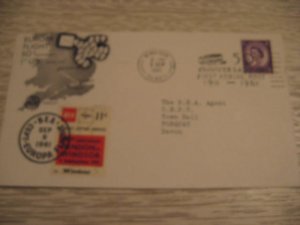 BEA COVER UK GB AIR MAIL AIRCRAFT AIRPLANE 1961
