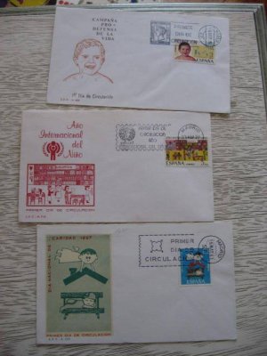 3 SPAIN ESPA&Atilde;�A good FDC COVERS CHIL CHILDREN TOPIC