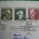 BUNDE GERMANY SPECIAL BLOCK 1969 USED COVER
