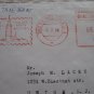 METER CANCEL CZECHOSLOVAKIA TO USA COVER AIRMAIL