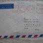 METER CANCEL CZECHOSLOVAKIA TO USA COVER AIRMAIL