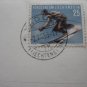 Liechtenstein old postcard sport snow stamp vaduz ak