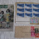 3 FRANCE BLOCK OLD FRAGMENT CARD STATIONARY  LOT