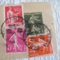 3 FRANCE BLOCK OLD FRAGMENT CARD STATIONARY LOT