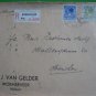 2 NETHERLANDS COVER REGISTERED  WORMERVEER TO GERMANY