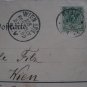 Germany Dr Berg Oybin 1899 to Austria ak pc wien pstmk