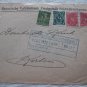 GERMANY COVER 1922 INFLATION STAMP (4) DEUTSCHE BANK BAYERISCHE STADT-BRUCKENA