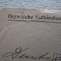 GERMANY COVER 1922 INFLATION STAMP (4) DEUTSCHE BANK BAYERISCHE STADT-BRUCKENA