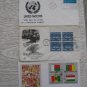3 United nations onu uno cover A9 FDC BLOCK