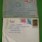 2 ROMANIA COVER 1935 FRANCE SLOGAN CANCEL GERMANY