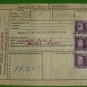 COLOMBIA BOLETIN DE EXPEDION WITH STAMP RECEIPT
