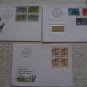 2 SWITZERLAND cover fdc block pair special francobolli