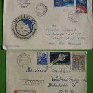 2 REGISTERED OLD  COVER ROMANIA TO Germany