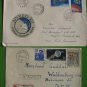 2 REGISTERED OLD COVER ROMANIA TO Germany