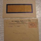 2 FINLAND OLD COVER PAIR STAMP AD ADVERTISING  CVR
