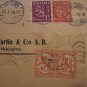 2 FINLAND OLD COVER PAIR STAMP AD ADVERTISING  CVR