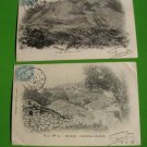2  ALGERIE 1904 ALGER POSTCARD TO FRANCE -good lot see pictures--