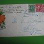 2 OLD US COVER TO TRIEBES GERMANY ILLUSTR FRUITS AD LOT