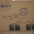 2 ITALY COVER CENSOR  TO  USA AD OLD CVR LOT