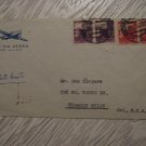 ITALY COVER 1946 AVION TO USA 2 PAIR STAMP !