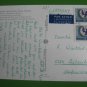 2 FINLAND CARD CPA UNICEF PAIR STAMP AIRMAIL TO GERMANY -WE HAVE MORE ....
