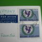 2 FINLAND CARD CPA UNICEF PAIR STAMP AIRMAIL TO GERMANY -WE HAVE MORE ....