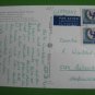 2 FINLAND CARD CPA UNICEF PAIR STAMP AIRMAIL TO GERMANY -WE HAVE MORE ....