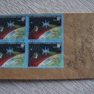 LIBERIA STAMP BLOCK ON COVER TO ENGLAND UK GB