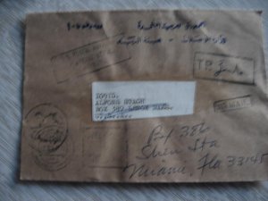EGYPT COVER METER CANCEL TO US USA AIRMAIL