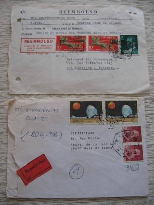 2 SPAIN ESPA&Atilde;�A REEMBOLSO COVER TOURING CLUB VERY INTERESTING LOT