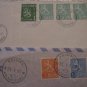 2 FINLAND OLD COVER AVION PAIR STAMP TO SWITZERLAND AND GERMANY