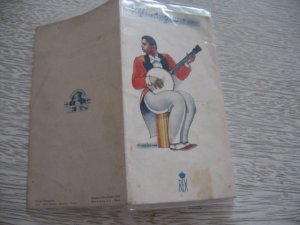 1939 MENU ITALY SHIP WITH BLACK MEN MUSICIAN