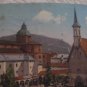 2 AUSTRIA SALZBURG + BADEN B WIEN POSTMARK POSTCARD AK
